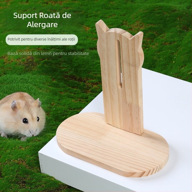 Suport din lemn pentru roata de hamster
