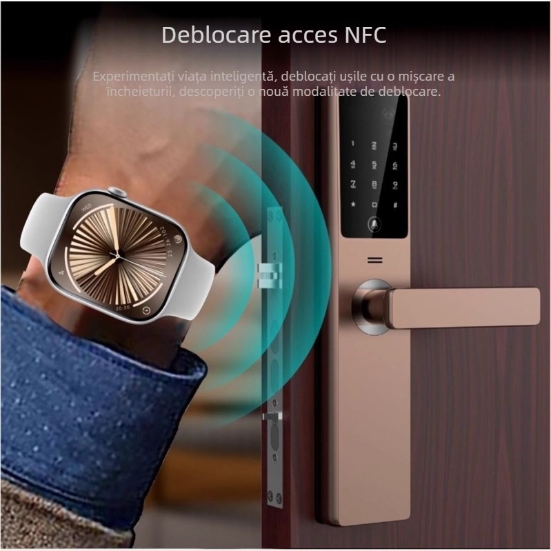 Ceas inteligent ultra-subțire S11 cu NFC, plăți duale, card de transport, navigare pe hartă, apeluri Bluetooth și sincronizare a mesajelor