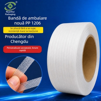 Nuanhui Packaging Bandă de ambalare PP, cu înaltă rezistență la tracțiune, 1206-3000m, pentru logistică, materiale de construcții și ambalare de alimente