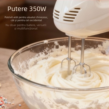 Mixer electric de mână pentru ouă și aluat, mixer automat pentru frișcă, instrument pentru cofetărie
