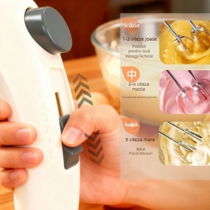 Mixer electric de mână pentru ouă și aluat, mixer automat pentru frișcă, instrument pentru cofetărie