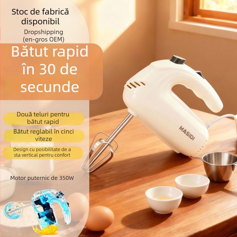 Mixer electric de mână pentru ouă și aluat, mixer automat pentru frișcă, instrument pentru cofetărie