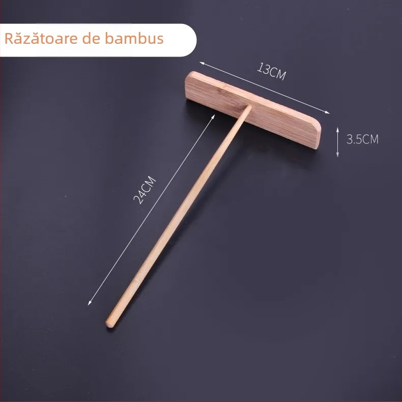 Set de unelte pentru clătite și produse de panificație, spatulă pentru clătite, greblă de bambus pentru clătite