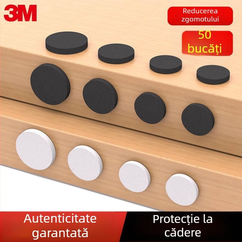 Plăcuță autoadezivă din spumă EVA, cerc negru, amortizare zgomot pentru ușă, anti-coliziune, cu adeziv 3M