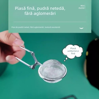 Cernător din oțel inoxidabil cu plasă ultrafină, pentru coacere, pudră de Matcha, cacao și zahăr