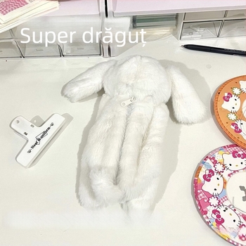 Penar din pluș cu cățeluș cu urechi mari – moale, drăguț și creativ pentru birou și rechizite școlare