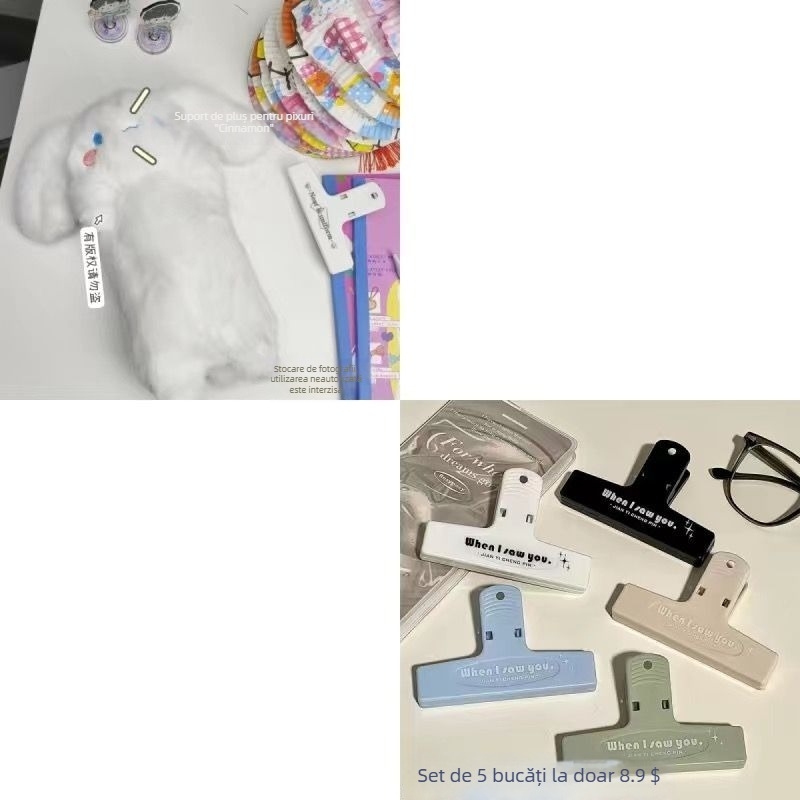 Penar din pluș cu cățeluș cu urechi mari – moale, drăguț și creativ pentru birou și rechizite școlare