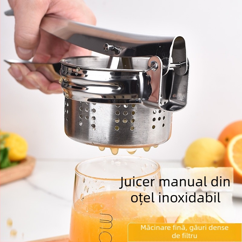 Sucitor manual din oțel inoxidabil, presă multifuncțională pentru umplutură de dumplings, storcător de lămâie și portocale, zdrobitor de cartofi