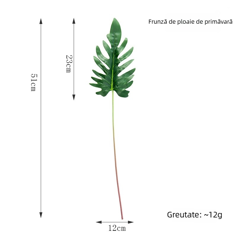 Flori artificiale din plastic și frunze pentru recuzita fotografică – plante decorative pentru nunți, evenimente și decor acasă.