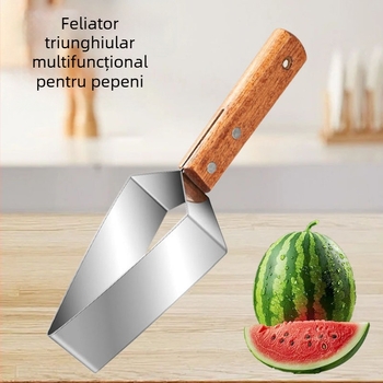 Tăietor din oțel inoxidabil pentru pepene și separator de fructe, felii triunghiulare