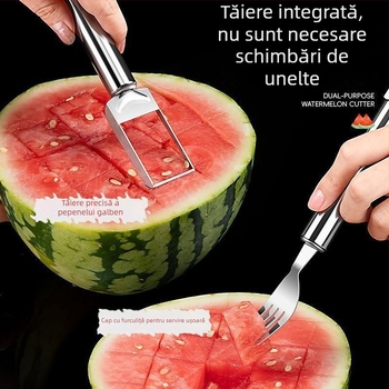Divider pentru fructe din oțel inoxidabil cu două capete – tăiere pepene și separare a pulpei