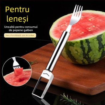Divider pentru fructe din oțel inoxidabil cu două capete – tăiere pepene și separare a pulpei