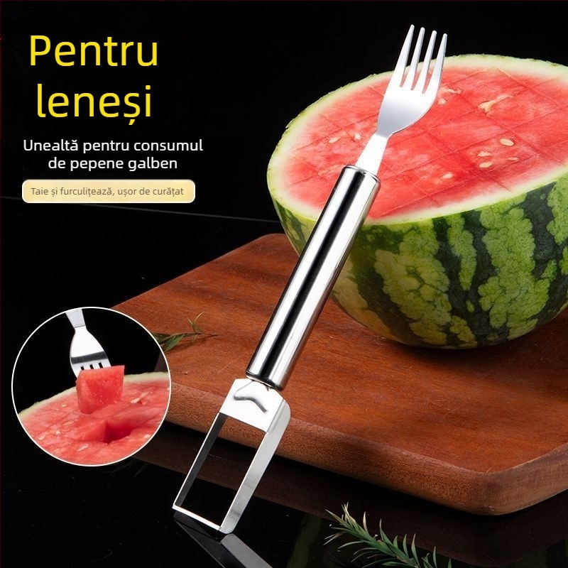 Divider pentru fructe din oțel inoxidabil cu două capete – tăiere pepene și separare a pulpei