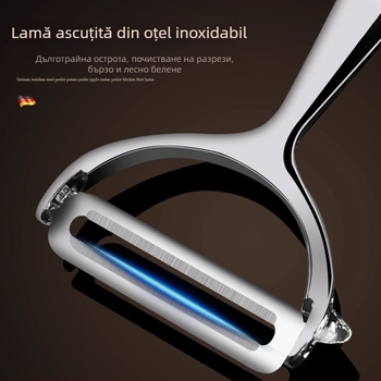 Curățător multifuncțional din oțel inoxidabil pentru cartofi, mere și fructe