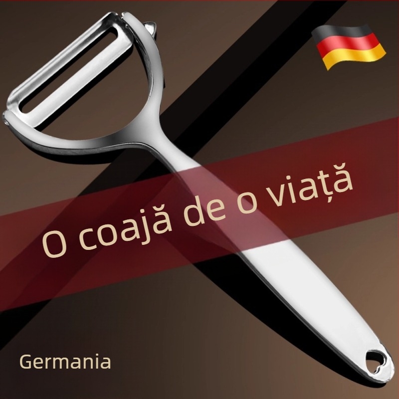 Curățător multifuncțional din oțel inoxidabil pentru cartofi, mere și fructe