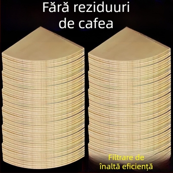 Hârtie de filtru pentru cafea în formă conică V60, pentru preparare manuală, de calitate alimentară