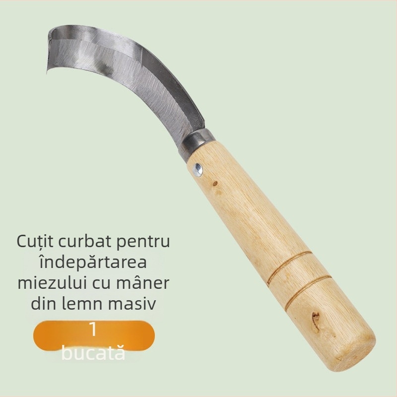 Cuțit din oțel inoxidabil pentru scoaterea miezului de jackfruit, instrument cu dublă funcție pentru deschiderea fructelor