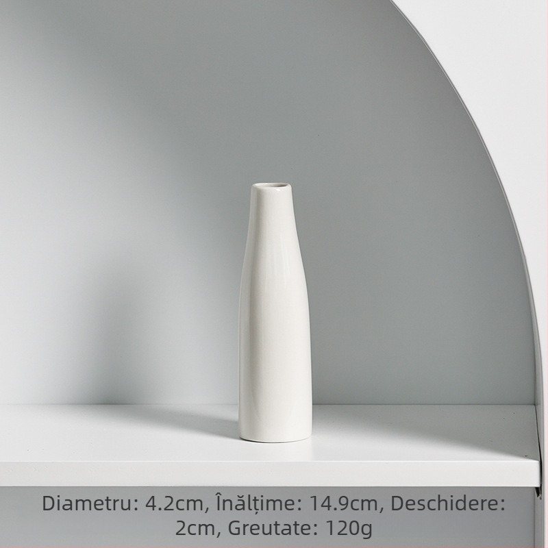 Vază ceramică creativă pentru casă și birou, vas hidroponic decorativ, ceramică realizată manual