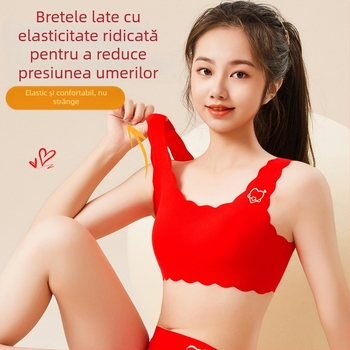 Set de lenjerie roșu pentru adolescenți: sutien și chiloți
