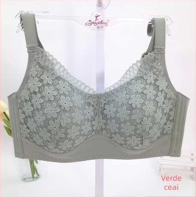 Ying Chang 531 Sutien fără arc, dantelă respirabilă, fără cusături — minimizează sânii mari, modelează, susține și reduce zonele laterale