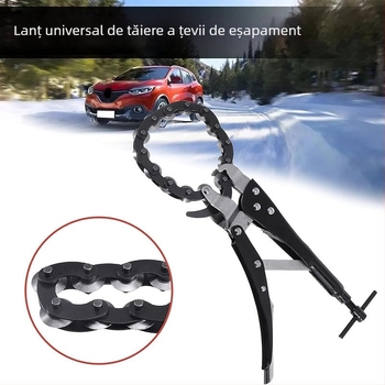 Tăietor de tip clește pentru țevi de evacuare auto și cheie pentru filtru – 15-85mm, oțel crom-molibden