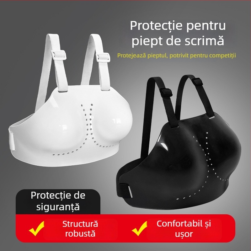 Protecție pentru piept la scrimă, echipament de protecție feminin, protecție împotriva loviturilor, pentru competiții și antrenamente