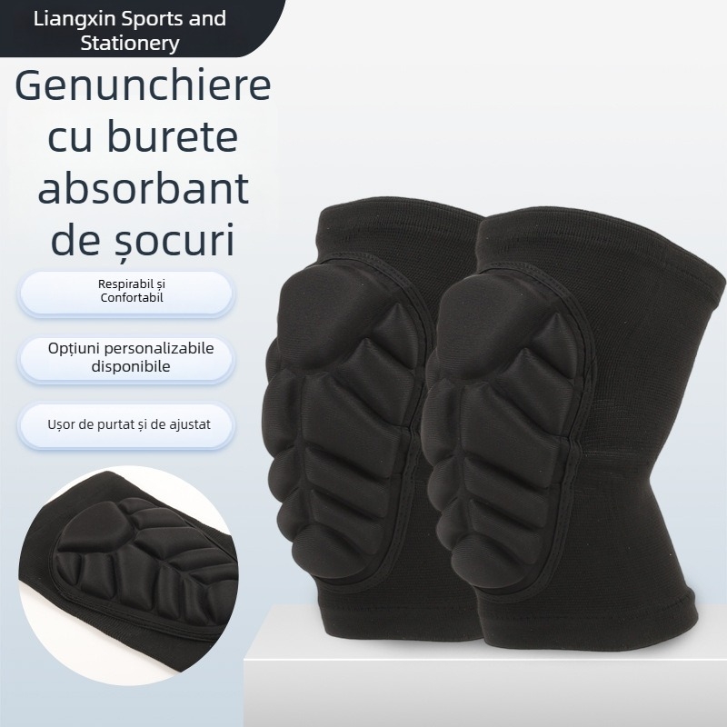 Genunchiere din spumă groasă, cu design de carapace de țestoasă, pentru ciclism, dans și patinaj cu role, respirabile vara
