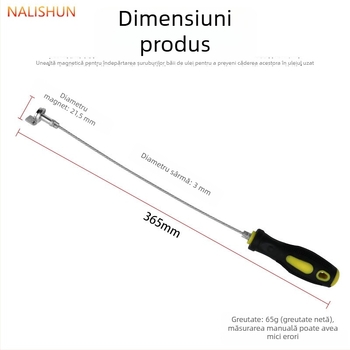 Cheie antiarsură pentru golire ulei cu tijă magnetică de aspirație, pentru baia de ulei și cutia de viteze – întreținere auto
