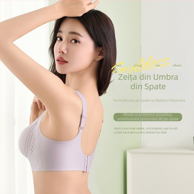  Sutien Pilates cu susținere reglabilă, fără cusături vizibile, respirabil, cupă subțire, suport moale