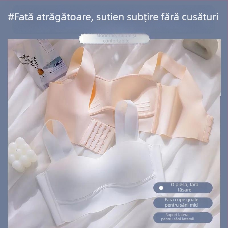 Sutien fără cusături, tip tub-top, pentru sâni mici, subțire, fără sârmă, cu susținere sport, modelare sân