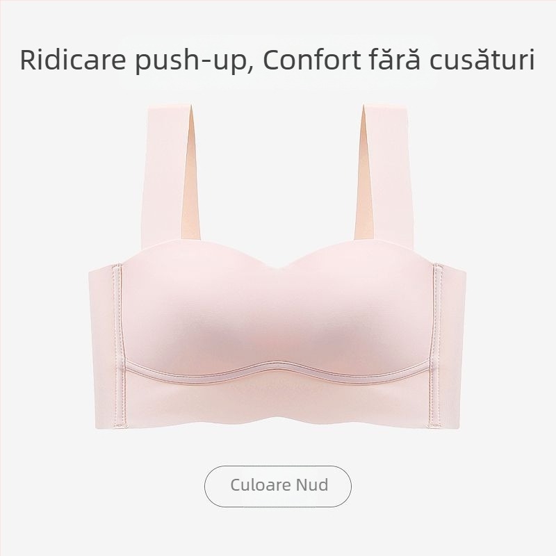 Sutien fără cusături, tip tub-top, pentru sâni mici, subțire, fără sârmă, cu susținere sport, modelare sân