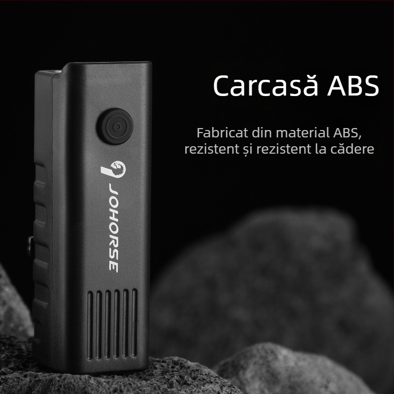 Lumină frontală pentru bicicletă pentru ciclism nocturn, ABS, rezistentă la apă, USB-C reîncărcabilă