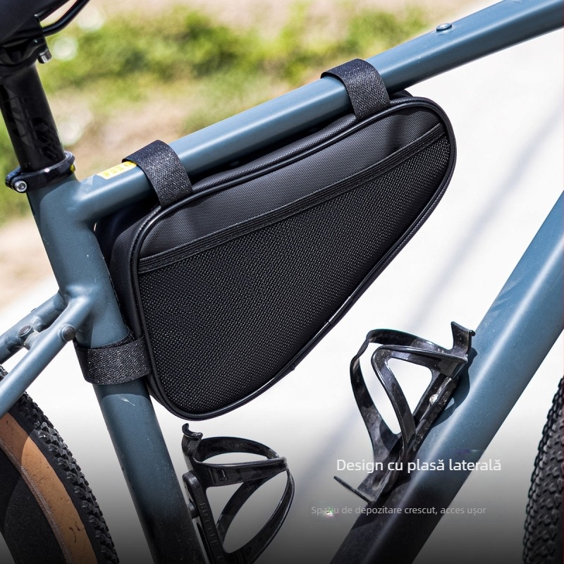 Geantă triunghiulară pentru cadrul frontal al bicicletei – husă de depozitare pentru biciclete de drum și MTB