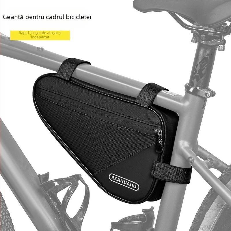 Geantă triunghiulară pentru cadrul frontal al bicicletei – husă de depozitare pentru biciclete de drum și MTB