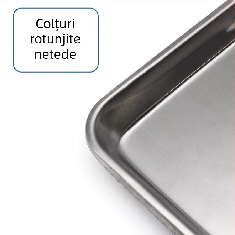 Tavă din oțel inoxidabil 304, tavă pentru instrumente cu formă renală, tavă de sterilizare, stil modern minimalist