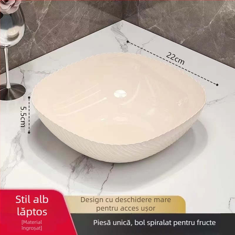 Farfurie de fructe pentru sufragerie – platou de fructe elegant, pentru gustări, masă de cafea și birou