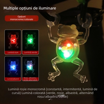 Farul pentru bicicletă în formă de broscuță – iluminare creativă pentru plimbări nocturne, impermeabilă, durată lungă de viață, pentru MTB și biciclete de oraș, ciclism în aer liber