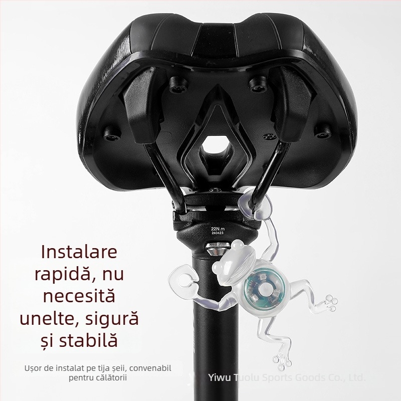 Farul pentru bicicletă în formă de broscuță – iluminare creativă pentru plimbări nocturne, impermeabilă, durată lungă de viață, pentru MTB și biciclete de oraș, ciclism în aer liber