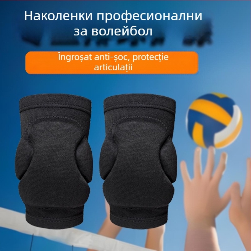 Genunchiere profesionale pentru volei, cu burete gros, protecție a genunchilor, unisex