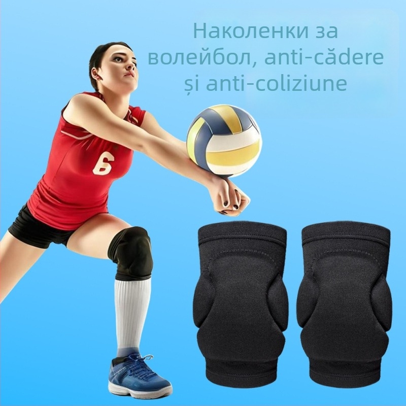 Genunchiere profesionale pentru volei, cu burete gros, protecție a genunchilor, unisex