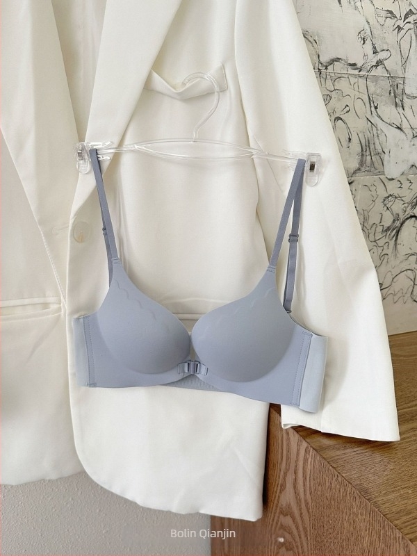 322 Sutien wireless cu închidere frontală, push-up, modelare a spatelui, purtare în multiple moduri