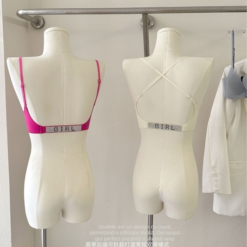322 Sutien wireless cu închidere frontală, push-up, modelare a spatelui, purtare în multiple moduri