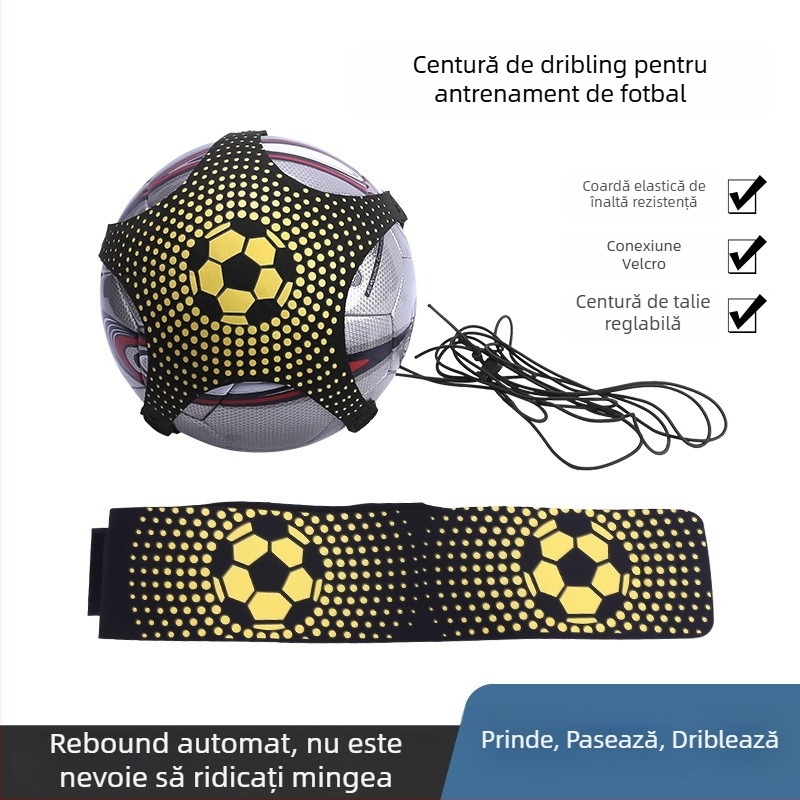 Antrenament internațional la fotbal: Curea de dribling cu revenire automată, antrenor de fotbal pentru copii începători