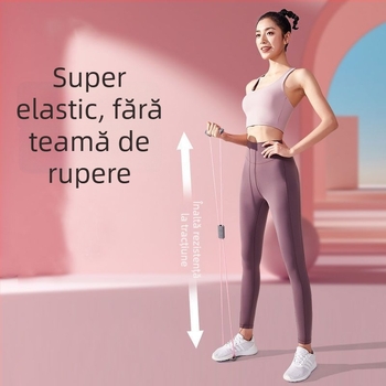 Antrenor de rezistență în formă de 8 pentru exerzeții acasă, cu bandă elastică, mobilitate a umerilor și pierdere în greutate.