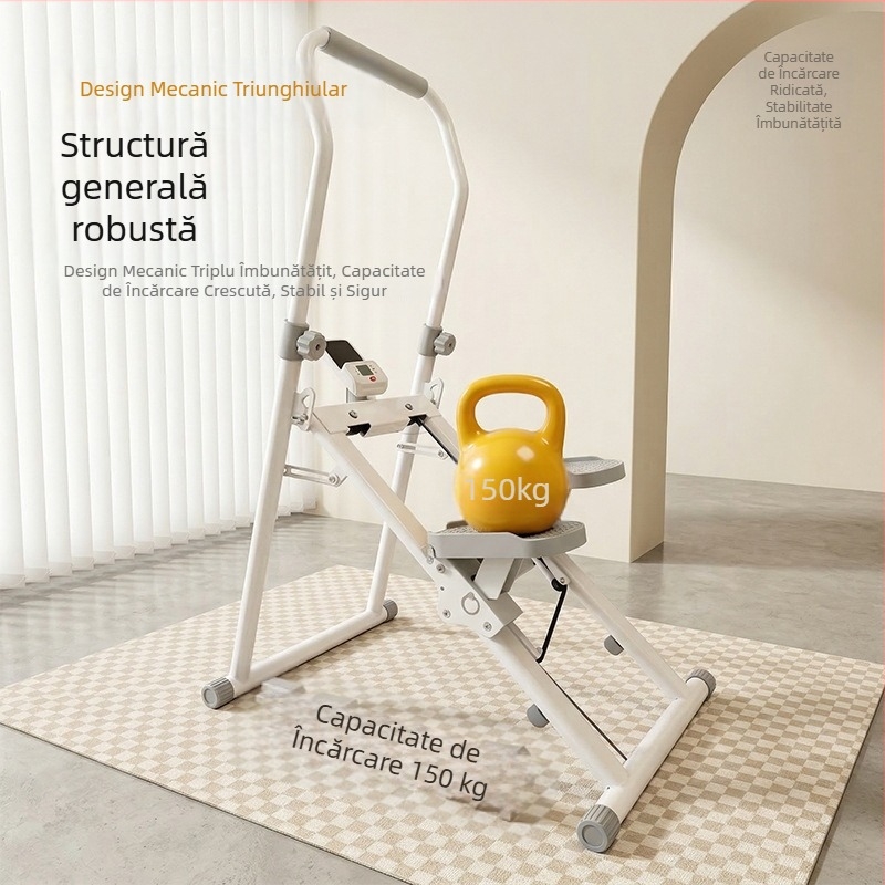 Binluo PLJ02 Urcător hidraulic de scări pliabil pentru uz casnic – stepper interior compact cu contor de calorii