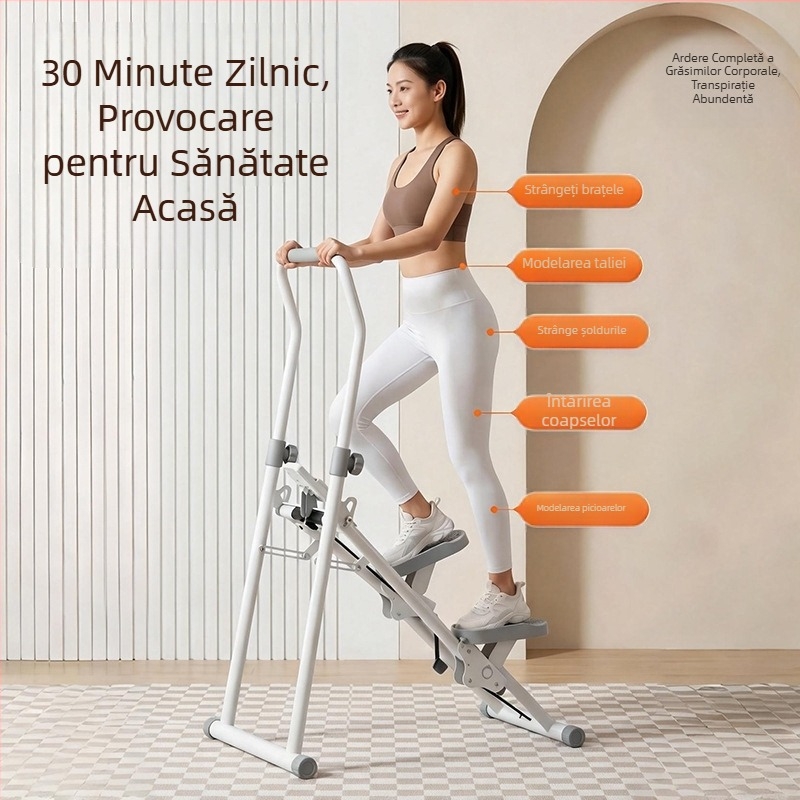 Binluo PLJ02 Urcător hidraulic de scări pliabil pentru uz casnic – stepper interior compact cu contor de calorii