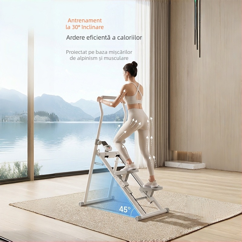 Binluo PLJ02 Urcător hidraulic de scări pliabil pentru uz casnic – stepper interior compact cu contor de calorii