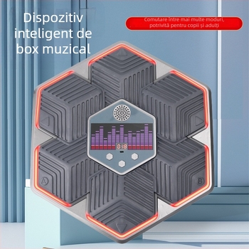 Antrenor de box pentru acasă pentru copii și adulți, cu autonomie lungă, muzică inteligentă, țintă de perete pentru fitness