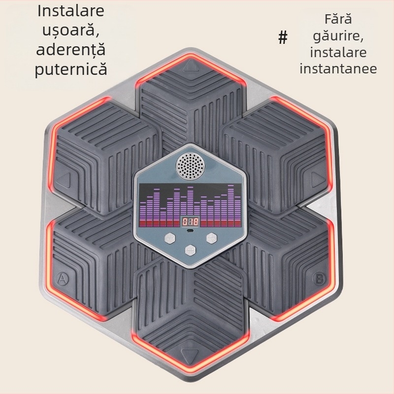 Antrenor de box pentru acasă pentru copii și adulți, cu autonomie lungă, muzică inteligentă, țintă de perete pentru fitness