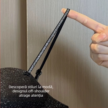 Sutien push-up pentru un bust mic, suport moale, bretele subțiri lucioase, fără arc, modelare laterală a sânilor